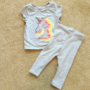 Cat & Jack Unicorn Tee and Leggings